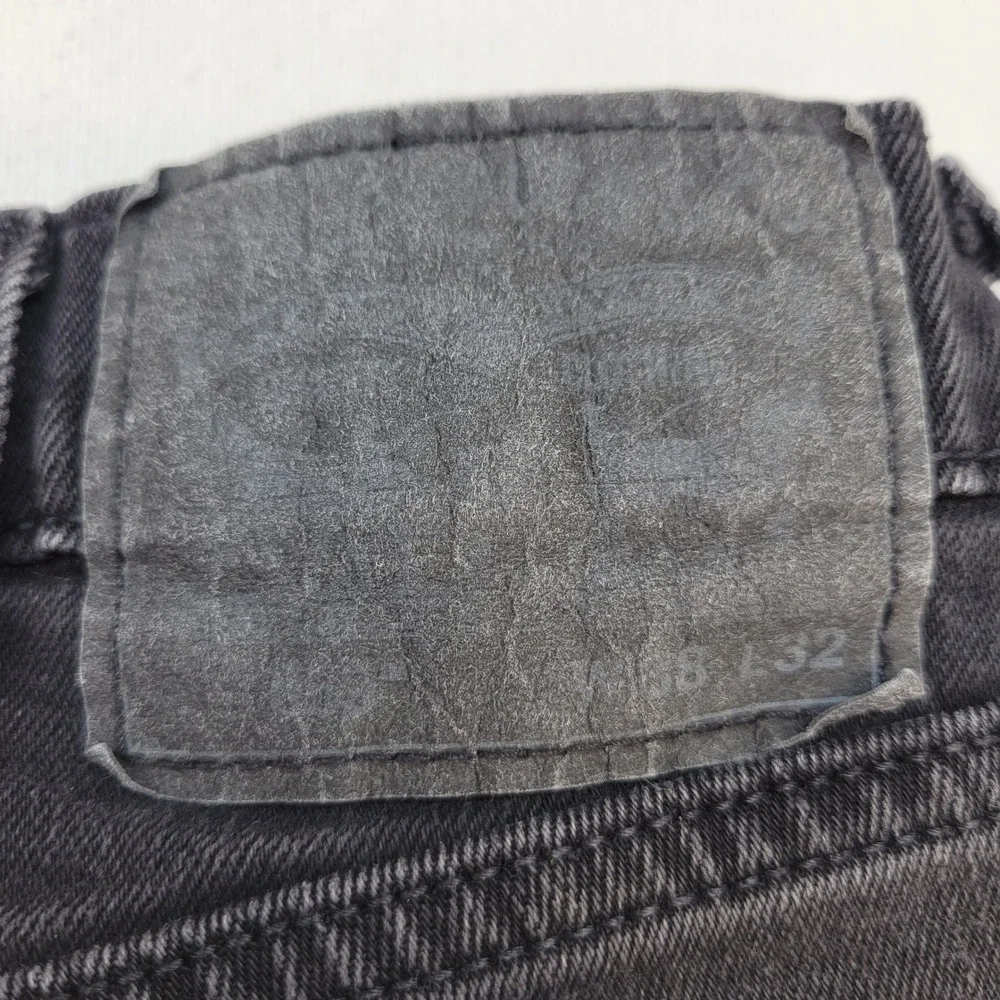 Levi's 559 Relaxed Straight Jeans‎ Mens 38x32 Black Mid Rise Dark Wash Denim